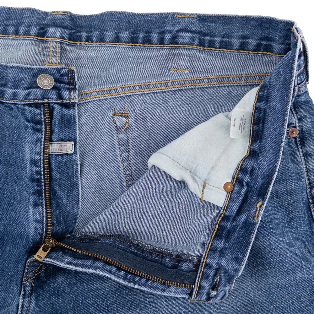 Polo Ralph Lauren Mens 40x30 Hampton Straight Jeans Blue Denim Americana Preppy